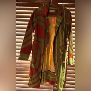 African print suit dress